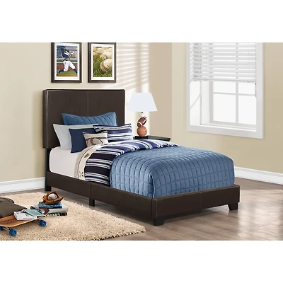 Contemporary Upholstered Bedframe - Twin