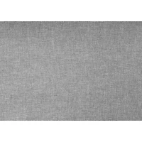 Grey Bed Frame with a Chrome Metal Nail Head Trim - Double