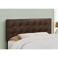 Tête de lit capitonnée en tissu effet cuir - Double