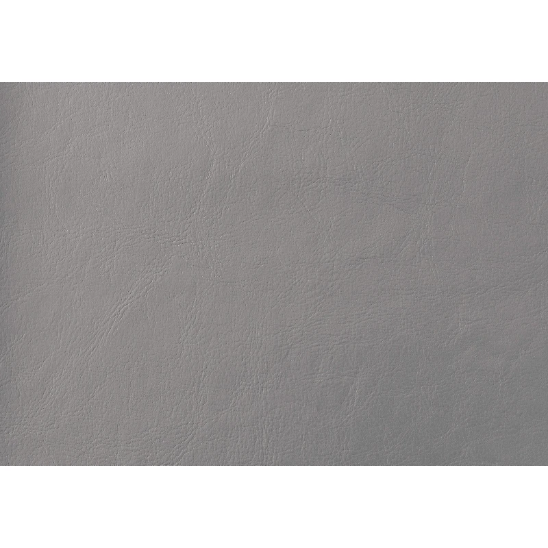 Upholstered Headboard Panel with Grey Leather-look Fabric - Twin