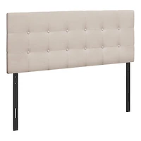 Upholstered Headboard with Leather-look Fabric - Double