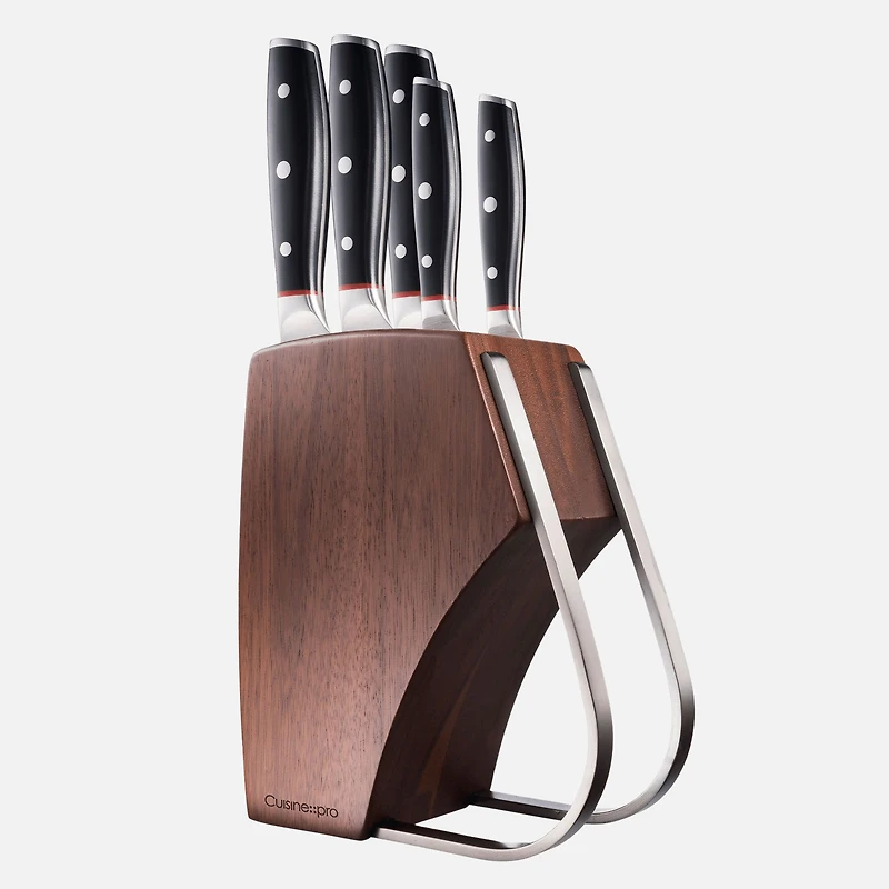 iconiX Holz Knife Block 6-Piece