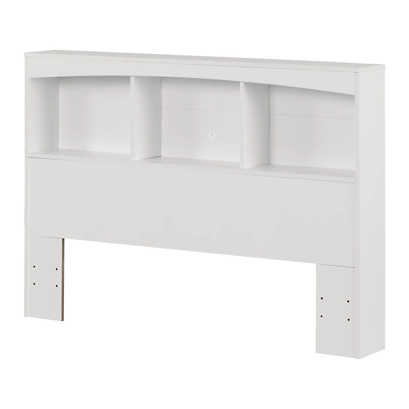 Serene Full Bookcase Headboard Pure White