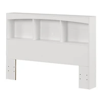 Serene Full Bookcase Headboard Pure White