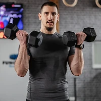 Ensemble d’haltères en caoutchouc – 30 lb