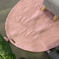 Tapis « Pure » rose 100% laine - 39 po x 35 po
