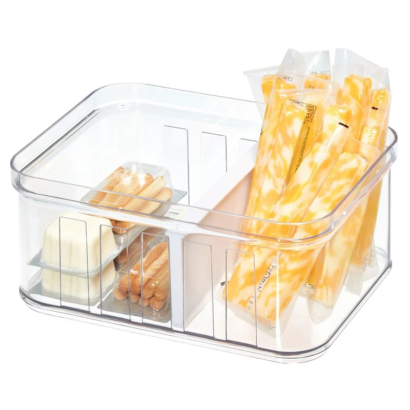 Crisp Small Clear Divider Bin