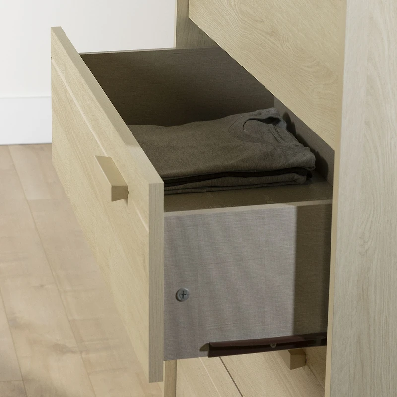 Nico 5-Drawer Chest Bleached Oak