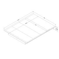 Step One Platform Bed with Moulding