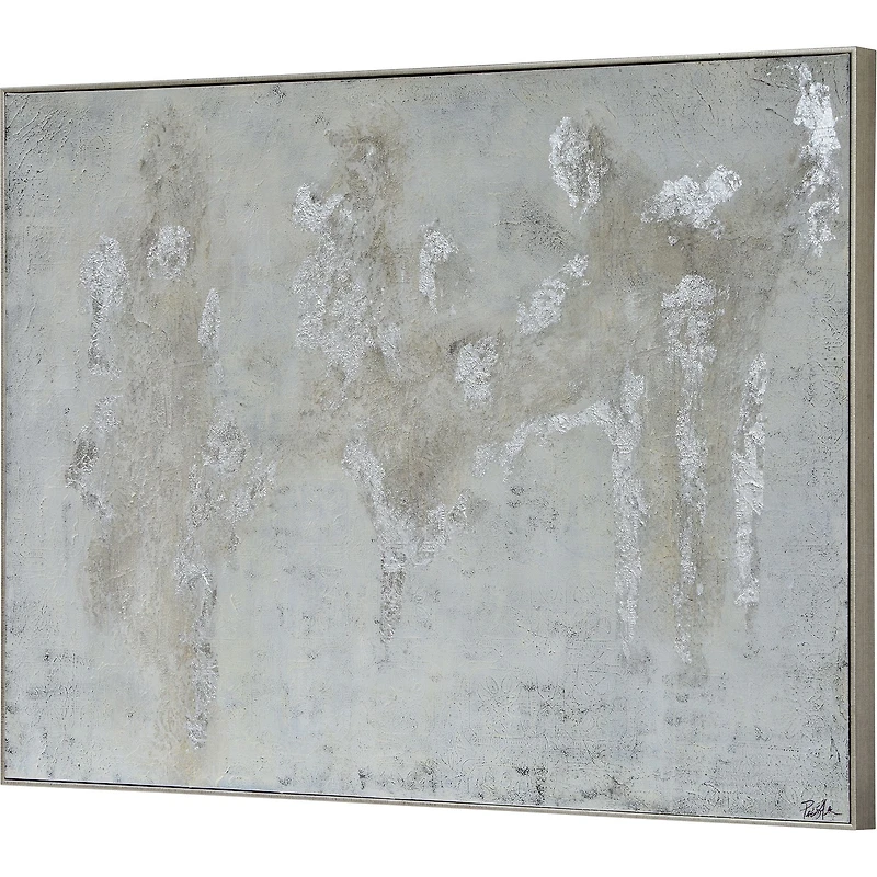 Art mural argenté Devonshire sur toile