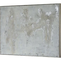 Art mural argenté Devonshire sur toile