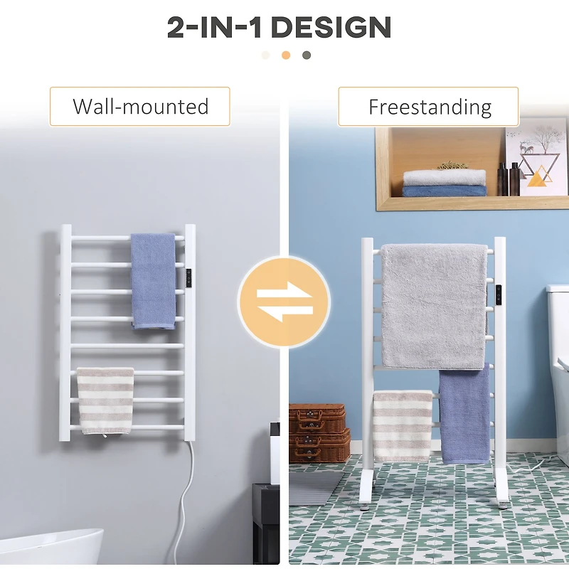 8-Bar Electric Towel Warmer