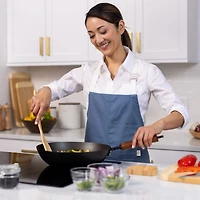 Joyce Chen Classic Series Carbon Steel Preseasoned Stir Fry Pan - 12''