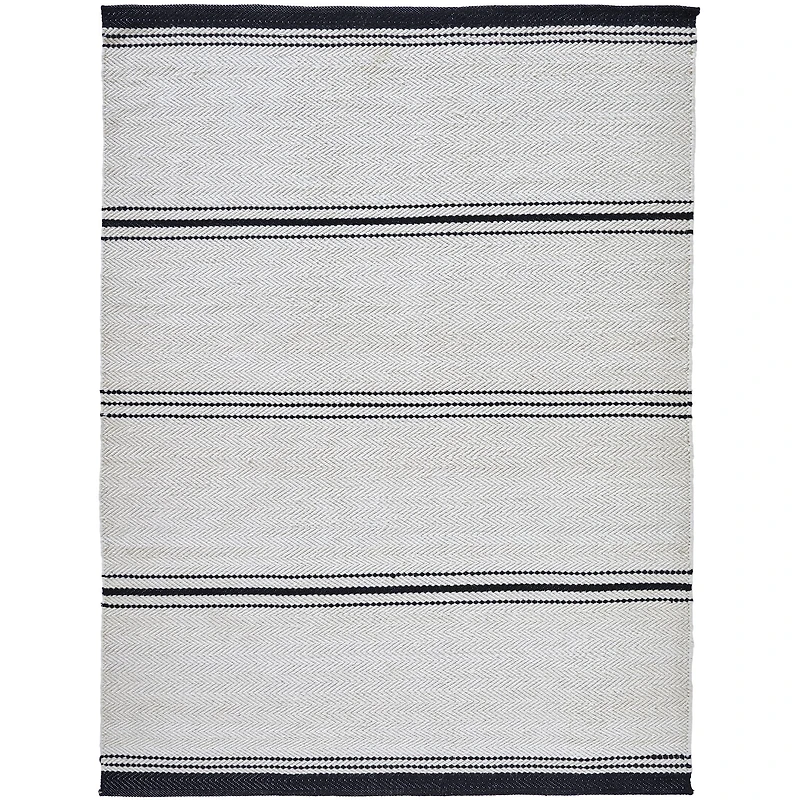 Tapis ivoire et noir « Alice »