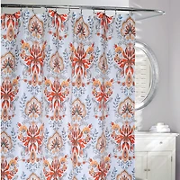 Leaf Motif Shower Curtain