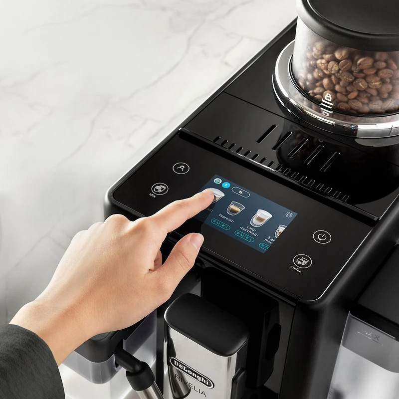 De'Longhi Rivelia Fully Automatic Espresso & Cappuccino Machine - Black