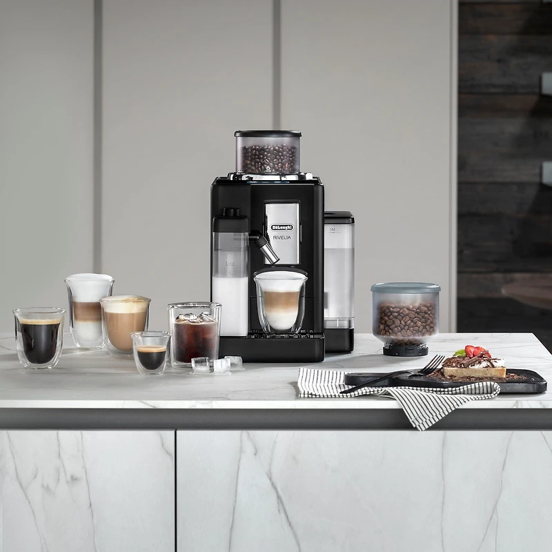 De'Longhi Rivelia Fully Automatic Espresso & Cappuccino Machine - Black