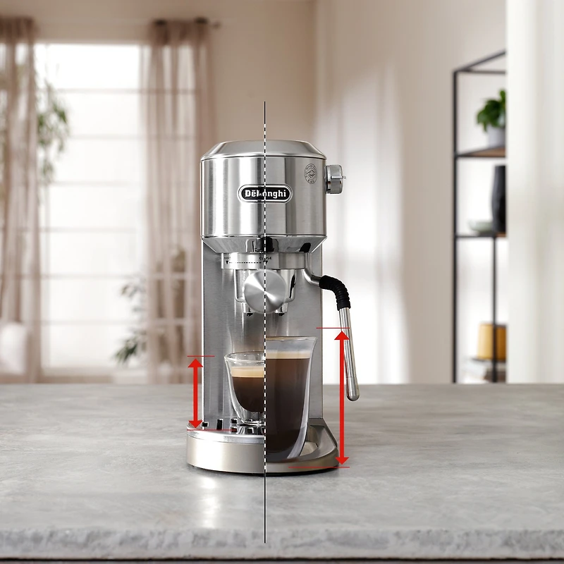 De'Longhi Machine à espresso Dedica Duo avec infusion à froid en acier inoxydable