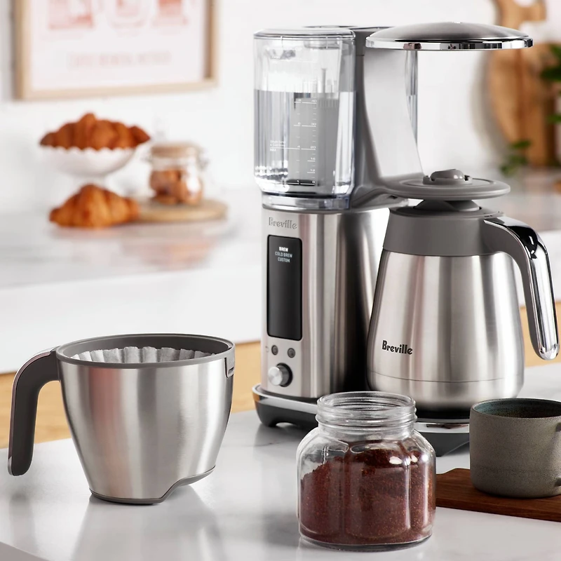 Breville The Luxe Brewer™ Machine à café filtre thermique en acier inoxydable