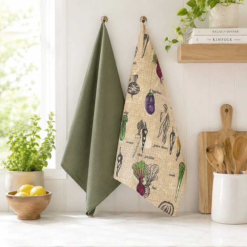 Legumes Tea Towel, Set of 2