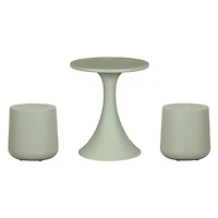 Dalya Table and Stools Bistro Set Sage Green by South Shore Furniture