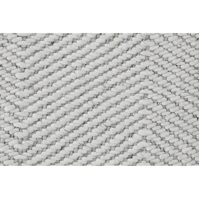 Malur Ivory and Silver Rug