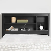 Venus Tête de lit bibliothèque simple - Noir pur