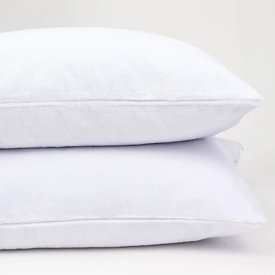 Luxury Plush Set of 2 Pillow Protectors by HealthGuard