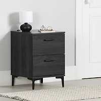 Musano 2-Drawer Nightstand with Metal Legs