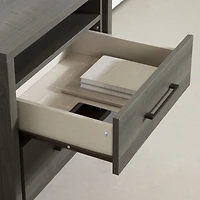 Gravity 2-Drawer Nightstand - Grey