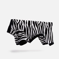 Dog's Pack of 2 Pyjamas by SilverPaw - Zebra Print and Red Waffle