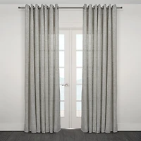 Melfi Semi Transparent Sheer Jacquard Grommet Panel, Extra Wide