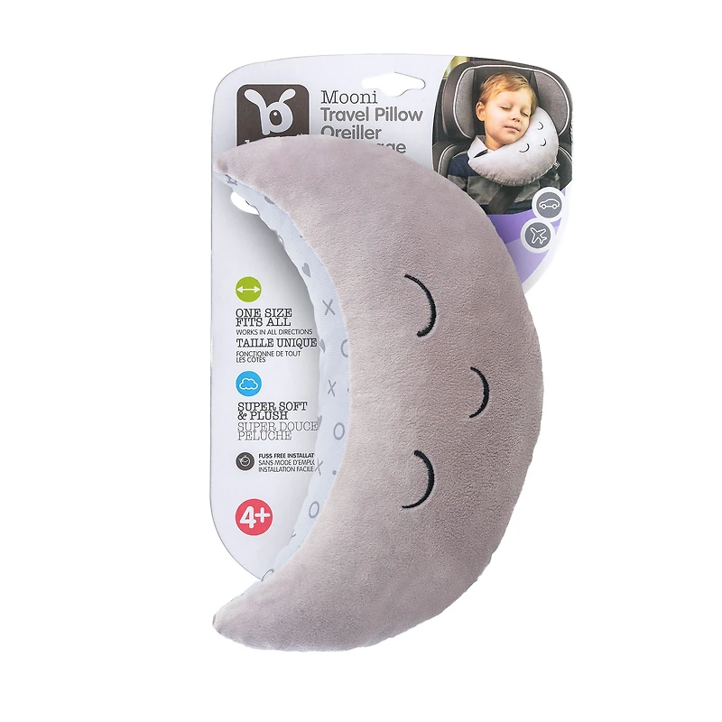 Mooni Travel Pillow - Grey