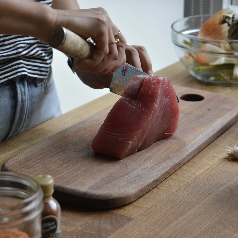 ZWILLING Miyabi 5000MCD Santoku Knife, 7'' - Birchwood