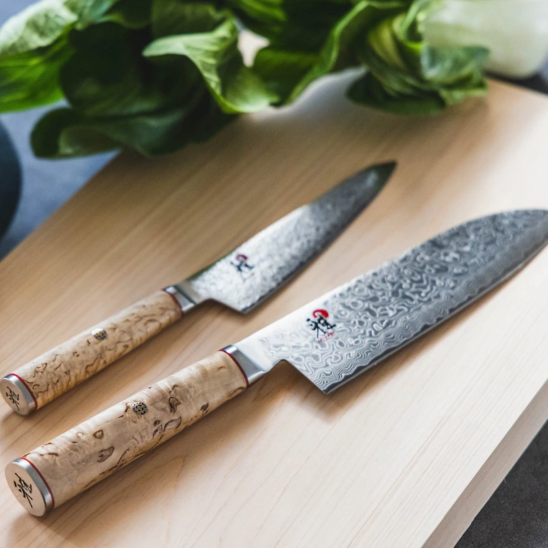 ZWILLING Miyabi 5000MCD Santoku Knife, 7'' - Birchwood
