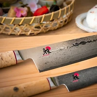 ZWILLING Miyabi 5000MCD Santoku Knife, 7'' - Birchwood