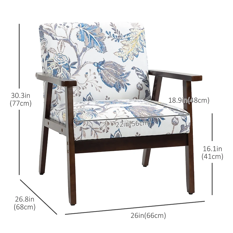 Modern Accent Chairs with Cushioned Seat