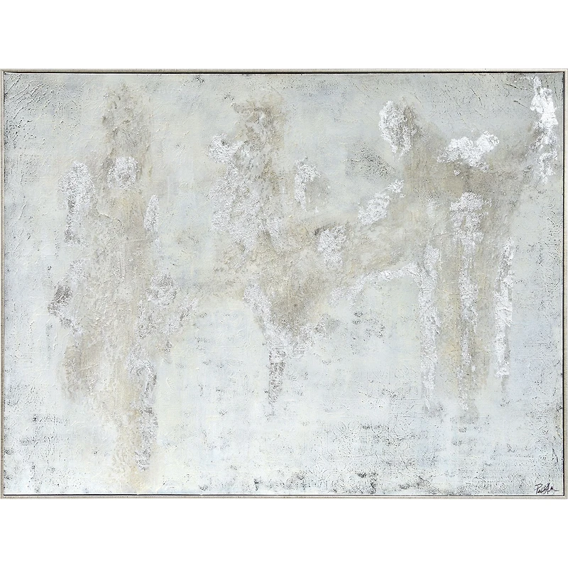 Art mural argenté Devonshire sur toile