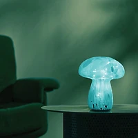 Mushroom Glass Table Lamp - Jade