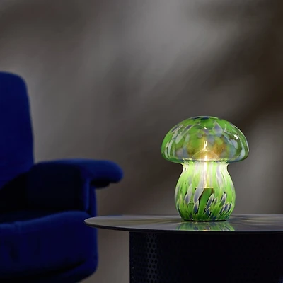 Mushroom Glass Table Lamp