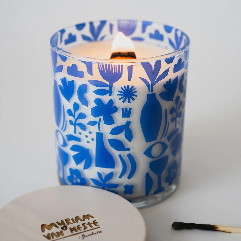 Flambette x Myriam Van Neste Candle - Wood sage & sea salt