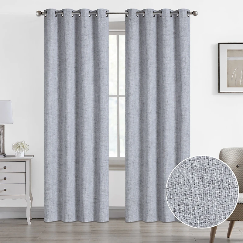 Mystic Grommet Curtain Blackout Jacquard
