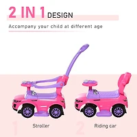 3-In-1 Kids Ride-On Baby Toy Stroller