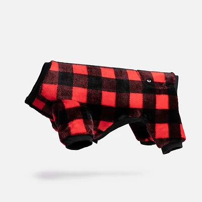 Dog's Pack of 2 Pyjamas by SilverPaw - Stripes and Red Plaid Prints