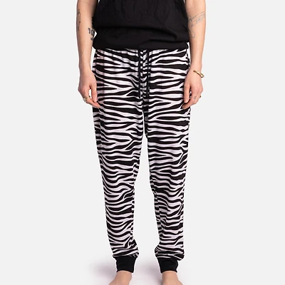 Pack of 2 Matching Pants by SilverPaw - Zebra Print and Red Waffle