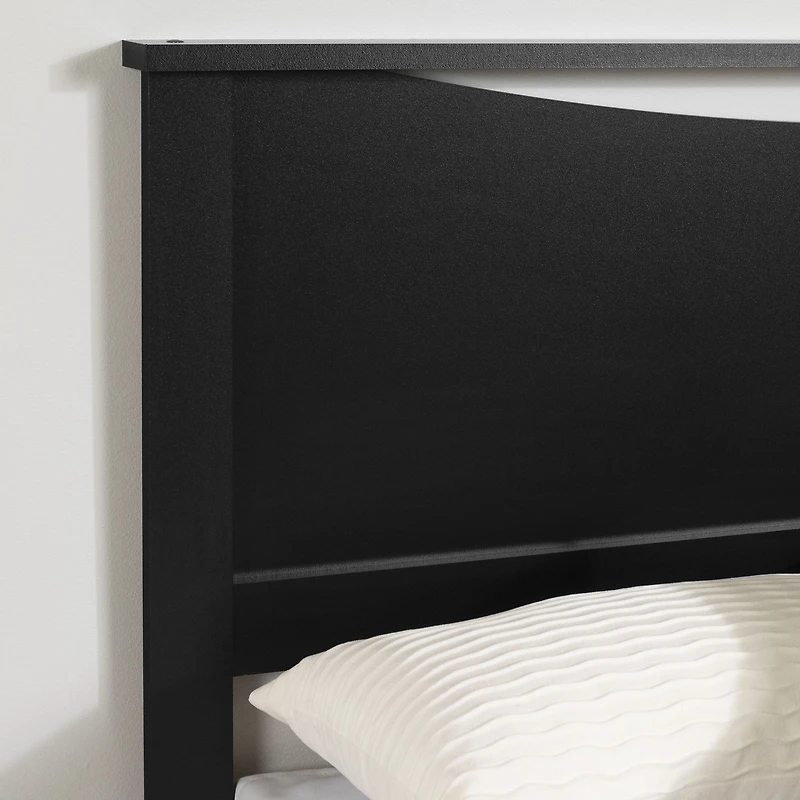 Step One Queen Modern Style Headboard - Black
