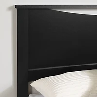 Step One Queen Modern Style Headboard - Black