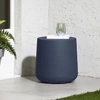 Dalya Round Outdoor Side Table Blue by South Shore Furniture