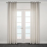 Ortona Wide Semi Sheer Jacquard Grommet Panel