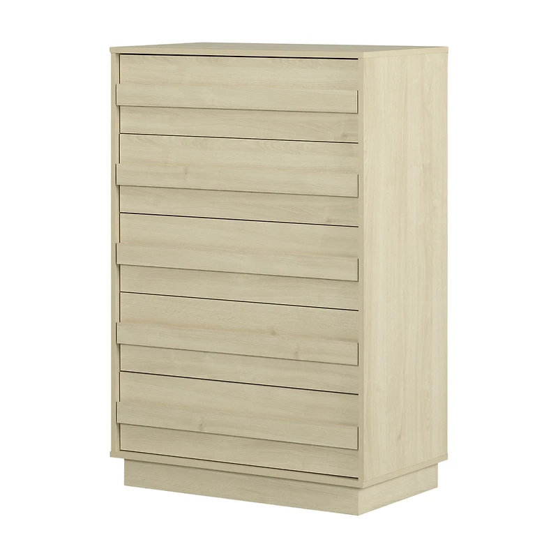 Sawyer 5-Drawer Chest Bleached Oak